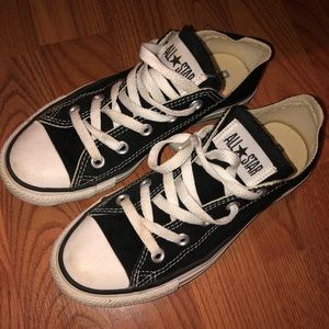 Black low top Converse
